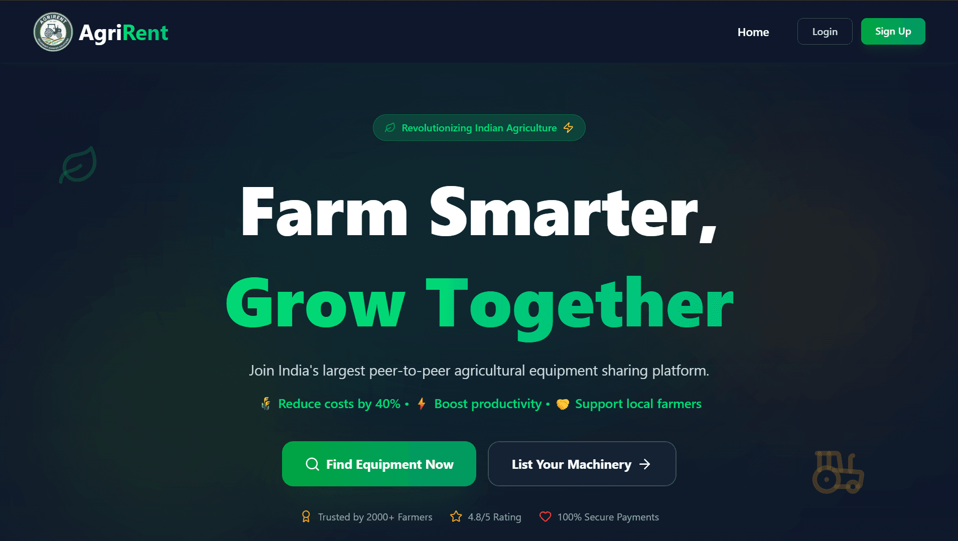 AgriRent — a project by Aavishkar Chaudhari
