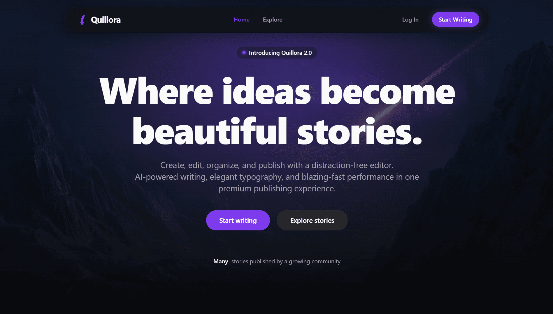 Quillora — Blog Platform — a project by Aavishkar Chaudhari